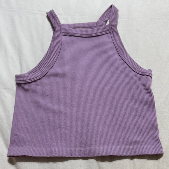 Purple Ribbed Tank Top - Picture 1 of 1